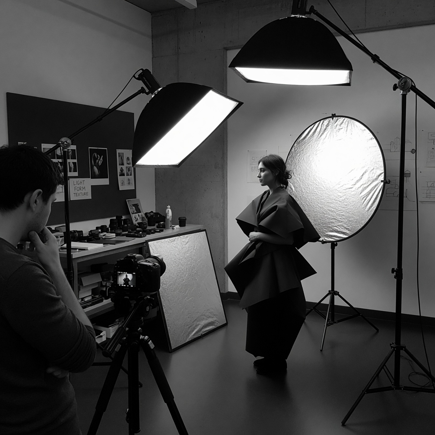 Editorial studio photography session