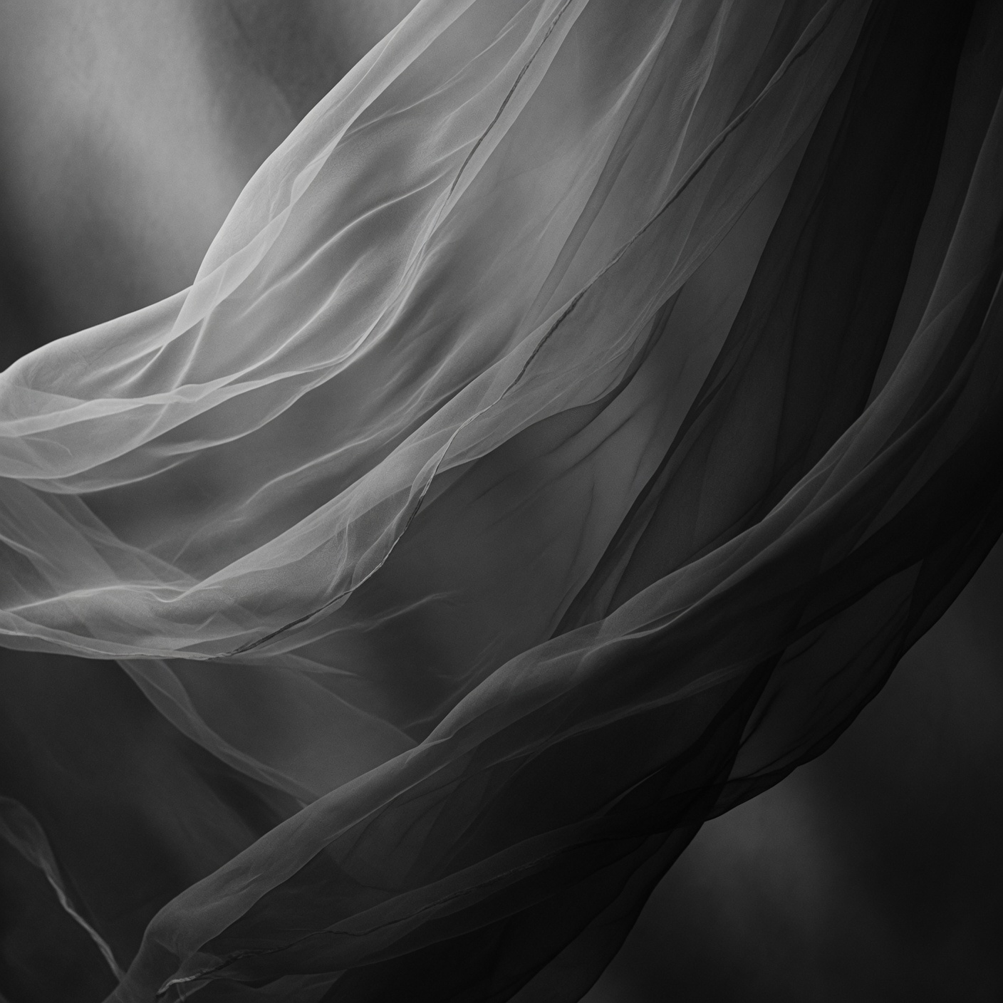 Flowing sheer fabric